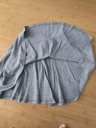Falda vuelo gris talla S