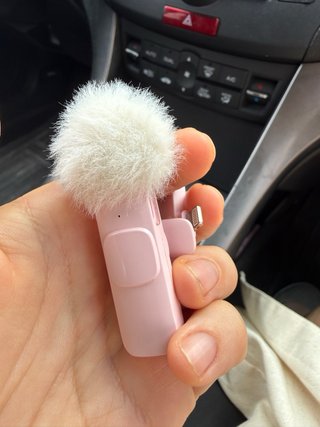 Micrófono inalámbrico rosa para iPhone