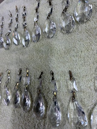 83 Lágrimas Cristal Lámpara Prismas