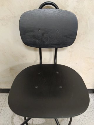 Silla de escritorio giratoria negra
