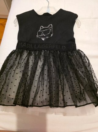 Vestido Karl Lagerfeld Gato Negro Tulle