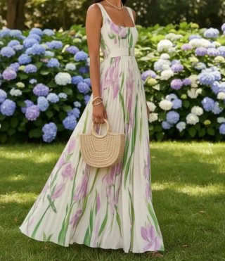 Vestido largo floral sin estrenar