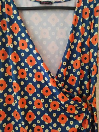 Vestido estampado floral talla XL