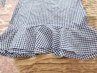 Vestido cuadros vichy azul y blanco