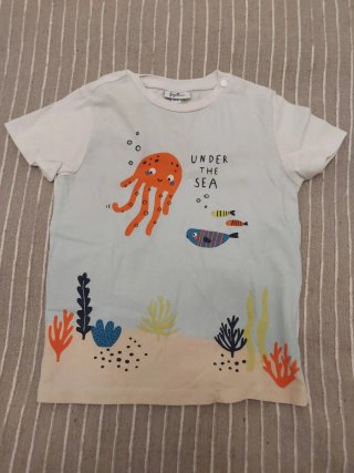 T-shirt bimbo 3 pezzi + camicia manica corta