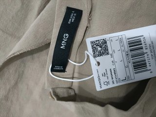 Top Mango Beige Talla L