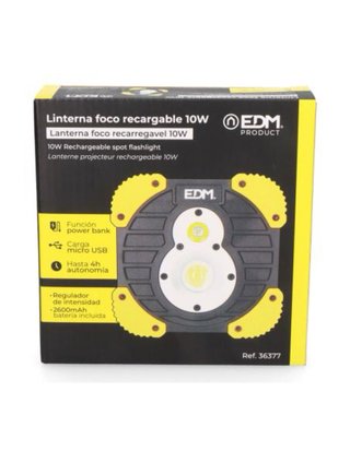 Linterna Foco Recargable 10W EDM