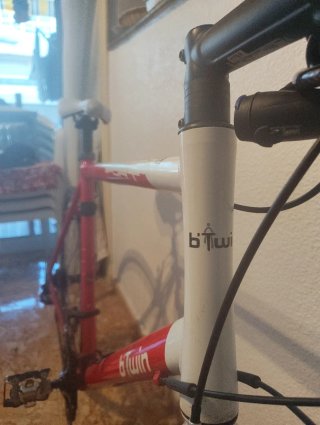 Bicicleta de carretera Btwin Roja