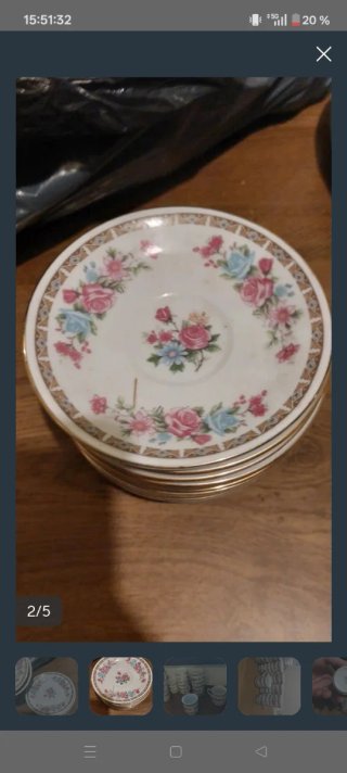 Juego de tazas de porcelana pequeñas