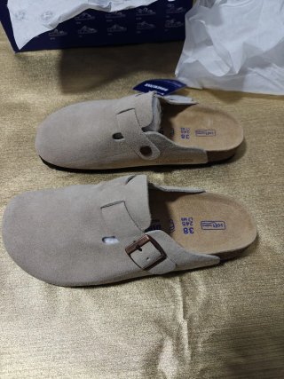 Zuecos Birkenstock boston Beige Talla 38