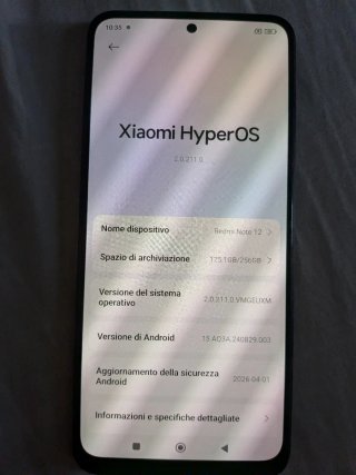 Xiaomi Redmi Note 12 Nero.