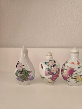 Botella tabaco china decorada