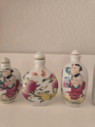 Botella tabaco china decorada