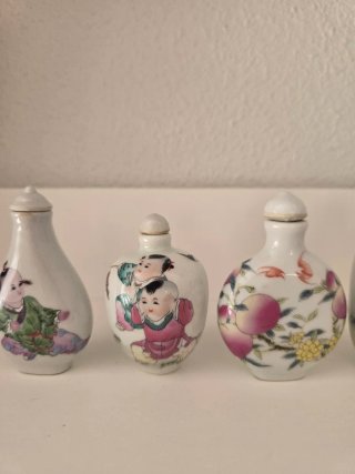 Botella tabaco china decorada