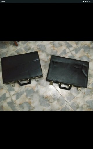 2 Maletines Negro y Beige