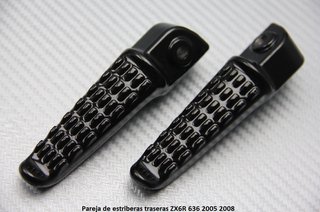 Pareja de estriberas traseras ZX6R 636 2005 2008