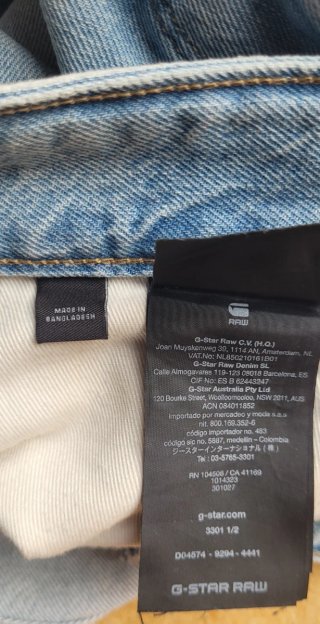 Bermudas Vaqueras G-Star RAW Azules