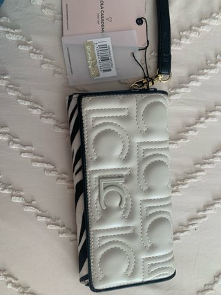Monedero Lola Casademunt Blanco y Negro