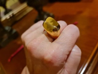 Anillo maxi de Parfois, dorado y abierto