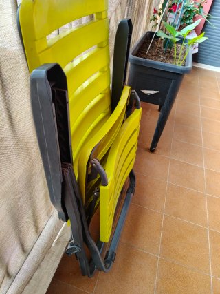 Urge venta Hamaca terraza plegable 3 posiciones.