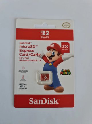 Tarjeta microSD SanDisk 256GB para Switch 2 Nueva