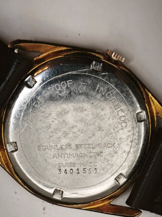 Reloj Technos Vintage 21 Rubíes Placa Oro