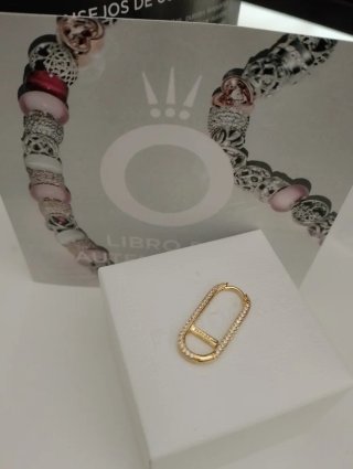 Pendiente Pandora Oro con Circonitas grande