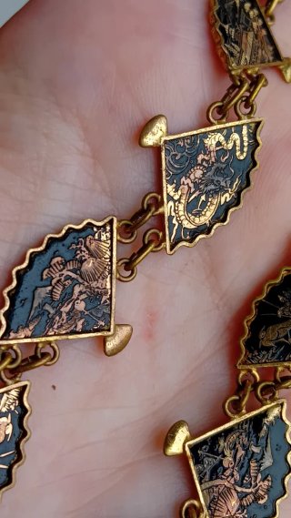 Bracciale vintage Japan ventagli