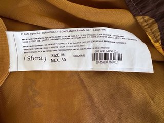 Vestido Sfera floral marrón Talla M