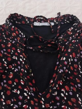 Vestido corto estampado