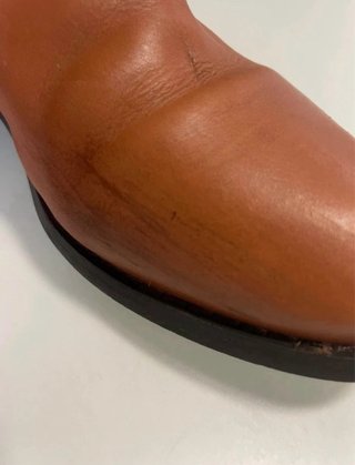 Botines de cuero marrón