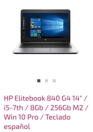 HP Elitebook 840 G4 14 i5-7th 8GB 256GB M2