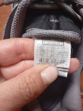 Zapatillas Quechua Senderismo Gris