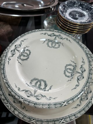 Lote 4 Piatti Antichi Salins Montholon C. 1900