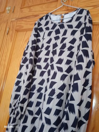 Vestido largo estampado