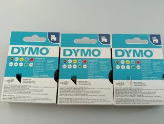 Nastro Dymo D1 Nero su Giallo 9mm 3pz