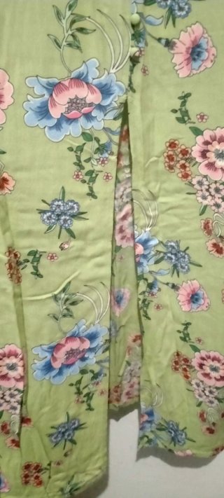 Vestido largo floral tirantes corte imperio