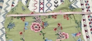 Vestido largo floral tirantes corte imperio