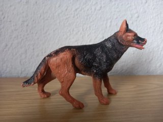 Madelman perro policía montada Canadá. Años 70s.