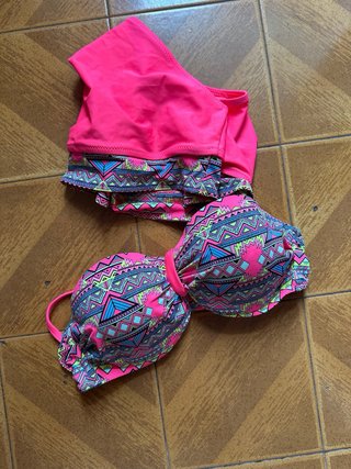 Bañador bikini estampado geométrico
