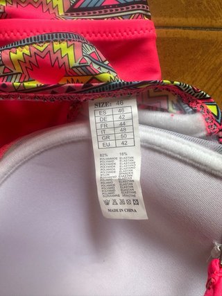 Bañador bikini estampado geométrico