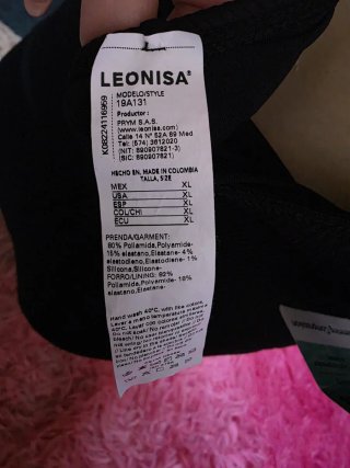 Bañador Leonisa Negro Tallas Varias