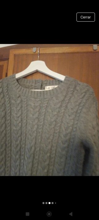 Jersey gris trenzado