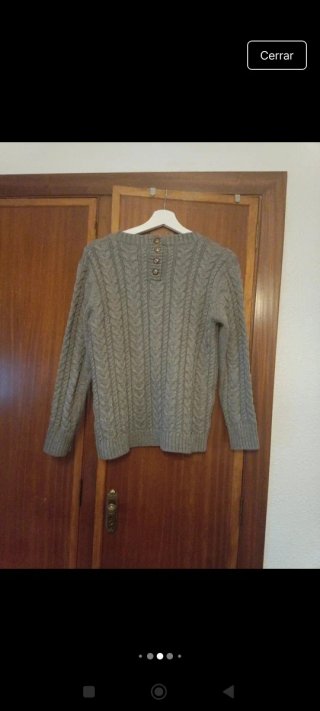 Jersey gris trenzado