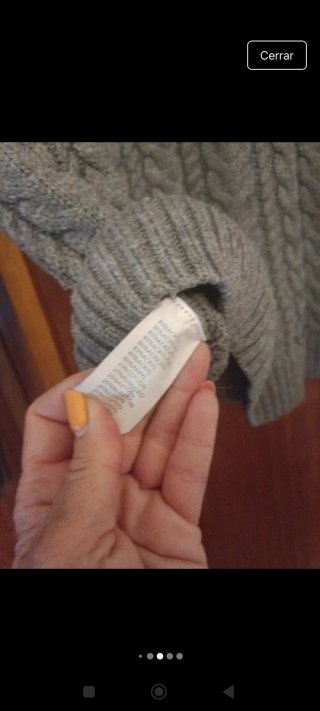 Jersey gris trenzado