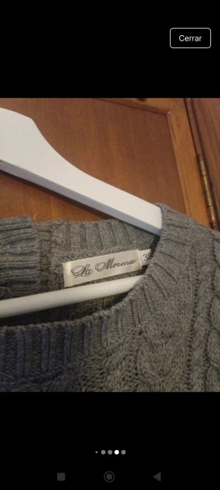 Jersey gris trenzado