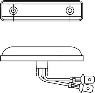 HELLA luz trasera LED montaje exterior