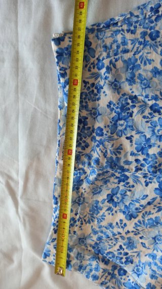 Mango Pantalón Corto Estampado Floral Azul