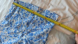 Mango Pantalón Corto Estampado Floral Azul