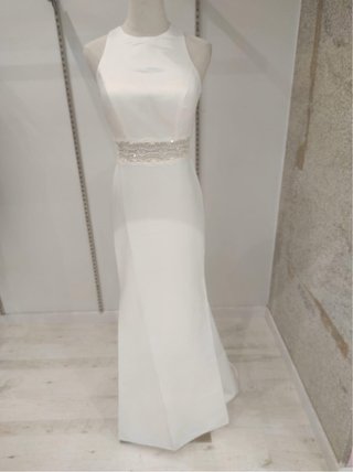 Vestido Novia Sirena Espalda Cruzada